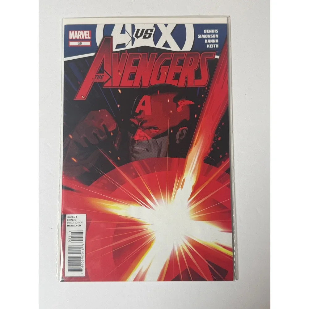 Marvel Avengers vs X-Men 25 Captain America AvX Bendis Simonson